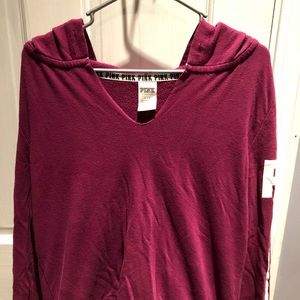 Pink hoodie/long sleeve